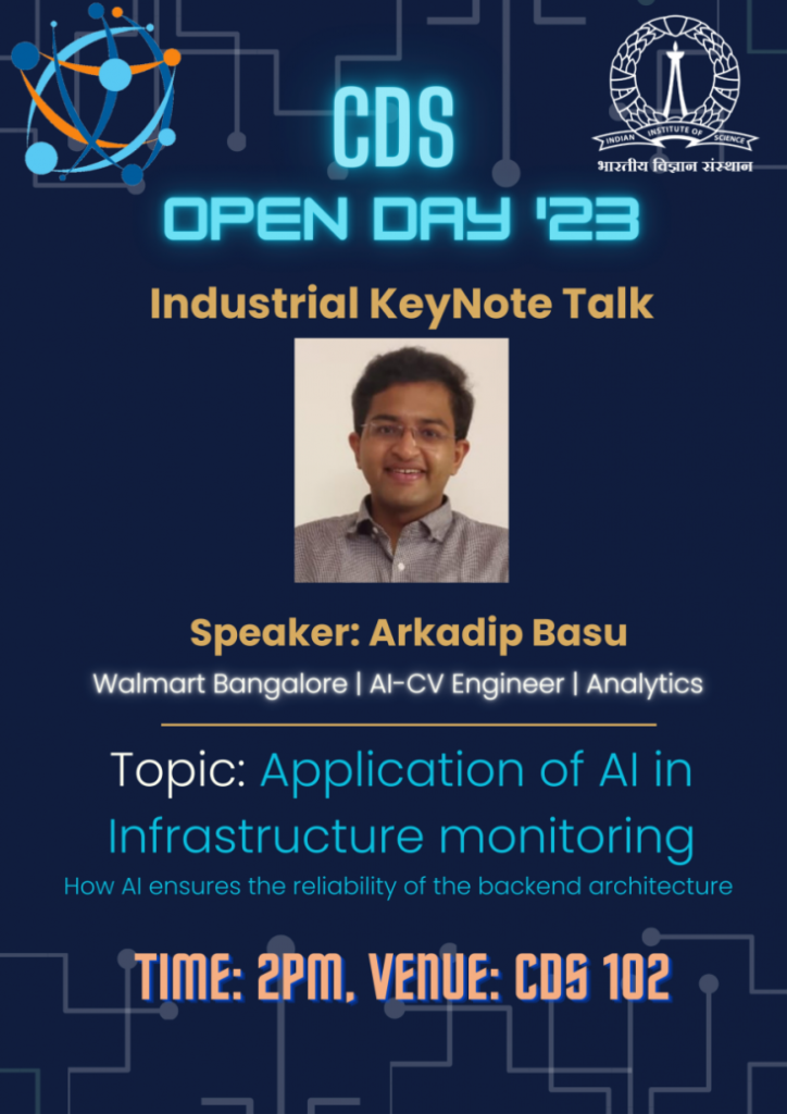 cds iisc openday 2023 keynote talk